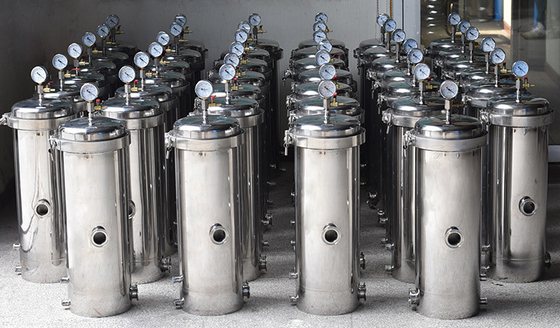 Dagyee DYG-5-20'' Customized 304 Whole House 5 Cartridges Accurate Filter Water Housings 20'' With Clamp
