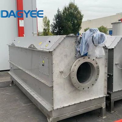High Solid Liquid Separation No Clogging 1.1kw Rotating Drum Screen