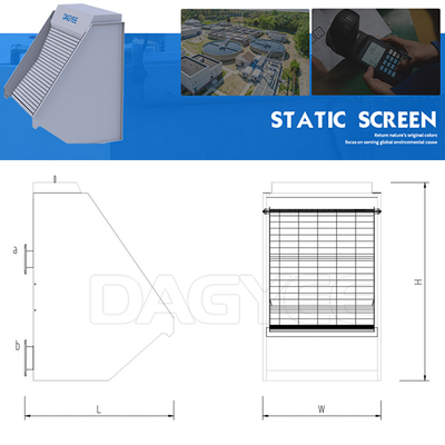 Aquaculture Water Filter Self Cleaning Static Screen Wastewater