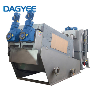 Dehydrator Volute Sludge Mechanical Multipal Screw Stack Disc Dewatering Wastewater