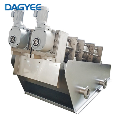 Dehydrator Volute Sludge Mechanical Multipal Screw Stack Disc Dewatering Wastewater
